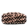 Secondhand Fendi Zucca Shearling Double F Baguette Satchel