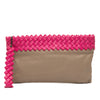 Bottega Veneta Intrecciato Trimmed Bicolor Nappa Clutch Secondhand