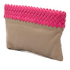 Bottega Veneta Intrecciato Trimmed Bicolor Nappa Clutch Secondhand