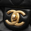 Chanel CC Quilted Lambskin Contrast Stitch Single Flap Secondhand