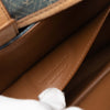 Secondhand Saint Laurent Suede Trimmed Denim Monogram Allover Crossbody