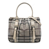 Burberry Smoke Check Coated Canvas Northfield Satchel Secondhand