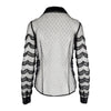 Secondhand Red Valentino Sheer Ruffled Lace Shirt - '10s