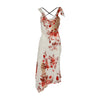 Secondhand Roberto Cavalli Floral and Leopard Print Strap Dress - '00s