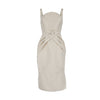 Secondhand 6267 Cotton Ottoman Dress with Front Pleats - '00s