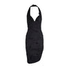 Secondhand Vivienne Westwood Black Embroidered Halter Dress - '00s