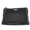 Secondhand Prada Re-Nylon Black and Blue Riveted Tote Bag - '20s