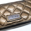 Chanel Bronze Tone Leather Wallet - 2000s Second hand