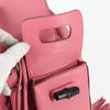Secondhand Gucci Bamboo Pink Leather Bag