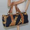 Secondhand Céline Macadam Navy Canvas Bag