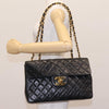 Secondhand Chanel Jumbo Black Leather Bag