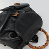 Secondhand Gucci Bamboo Black Leather Bag