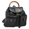 Secondhand Gucci Bamboo Black Leather Bag