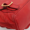 Secondhand Gucci Bamboo Red Suede Bag