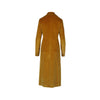 Secondhand Bottega Martinese Mustard Velvet Long Coat - '10s