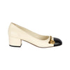 Secondhand Chanel Bi-color Block Heel Pumps - '10s