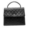 Chanel Quilted Lambskin Kelly Top Handle Bag Secondhand