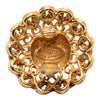 Secondhand Chanel Gold Plated Chain Dome Clip On Earrings