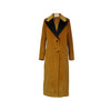 Secondhand Bottega Martinese Mustard Velvet Long Coat - '10s