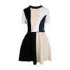 Secondhand Louis Vuitton Color Block Short Sleeve Dress - '10s