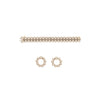 Secondhand Cartier Honeymoon Reversible Bracelet and Earring Set - '90s