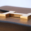 Secondhand Hermès Constance Slim Belt Wallet in Taupe Epsom Leather with Gold Hardware - '20s