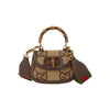 Gucci Bamboo 1947 Top Handle Bag Jumbo GG Canvas