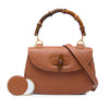 Gucci Small Calfskin Bamboo Top Handle Bag Secondhand