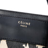 Celine Mini Canvas Leopard Print and Calfskin Luggage Tote Secondhand