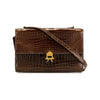 Secondhand Hermès Brown Crocodile Leather Handbag - '60s