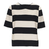 Secondhand Lanvin Black and White Stripe Top - '10s