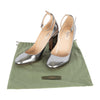 Secondhand Valentino Tango Silver Block Heel Pumps - '10s