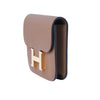 Secondhand Hermès Constance Slim Belt Wallet in Taupe Epsom Leather with Gold Hardware - '20s