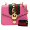 Secondhand Gucci Mini Calfskin Web Sylvie Chain Crossbody