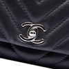Chanel Medium Chevron Lambskin Surpique Flap Secondhand