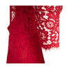 Secondhand Dolce & Gabbana Red Embroidered Lace Dress - '10s