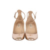 Secondhand Valentino Tango Rose Gold Block Heel Pumps - '10s