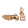 Secondhand Valentino Tango Rose Gold Block Heel Pumps - '10s