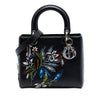 Secondhand Dior Limited Edition Medium Smooth Calfskin Embroidered Beaded Floral Lady Dior