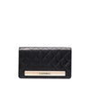 Secondhand Chanel Black Leather Quilted Wallet - 2010s