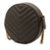 Saint Laurent Grain De Poudre Chevron Round Vinyle Camera Bag Secondhand