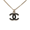 Chanel CC Brass Lacquered Pendant Necklace Secondhand
