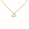 Dior Gold Plated CD Logo Pendant Necklace Secondhand