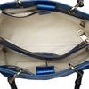 Gucci Medium Metallic Calfskin Bamboo Shopper Satchel Secondhand