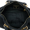 Prada Soft Calf Trimmed Tessuto Satchel Secondhand
