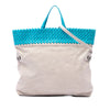Bottega Veneta Intrecciato Trimmed Bicolor Nappa Satchel Secondhand