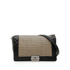Chanel Medium Woven Calfskin Boy Reverso Flap Secondhand
