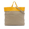 Bottega Veneta Intrecciato Trimmed Bicolor Nappa Satchel Secondhand