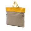 Bottega Veneta Intrecciato Trimmed Bicolor Nappa Satchel Secondhand