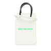 Balenciaga Mini Calfskin Logo Shopping Phone Holder Secondhand